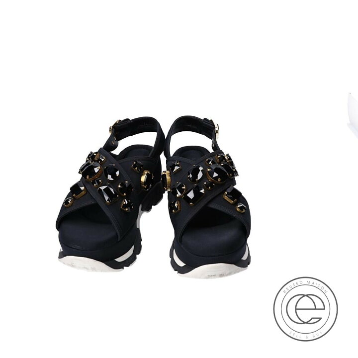 楽天市場】MARNI マルニ SAMSU56G08 ビジュー 厚底サンダル 39 