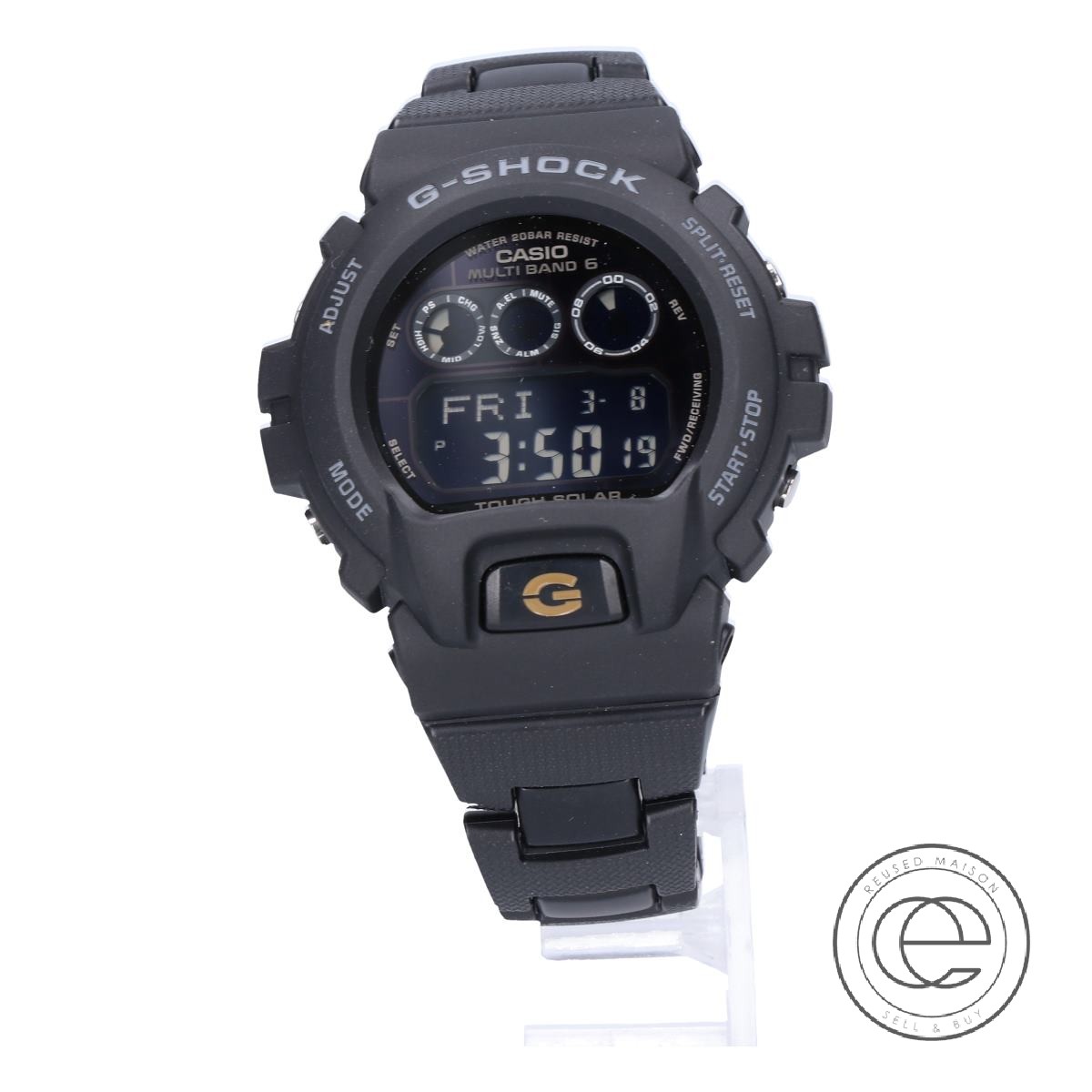 G-SHOCKジーショック GW-6900BC-1JF 6900 Series メタルコアバンド マルチバンド6 タフソーラー電波腕時計 ブラック  メンズ 【中古】 | ブランドリサイクル　エコスタイル