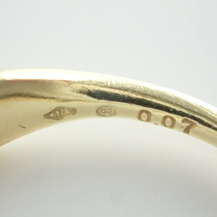 楽天市場】humハム K18 GG 7Pダイヤモンド 0.07ct しずく リング13号 