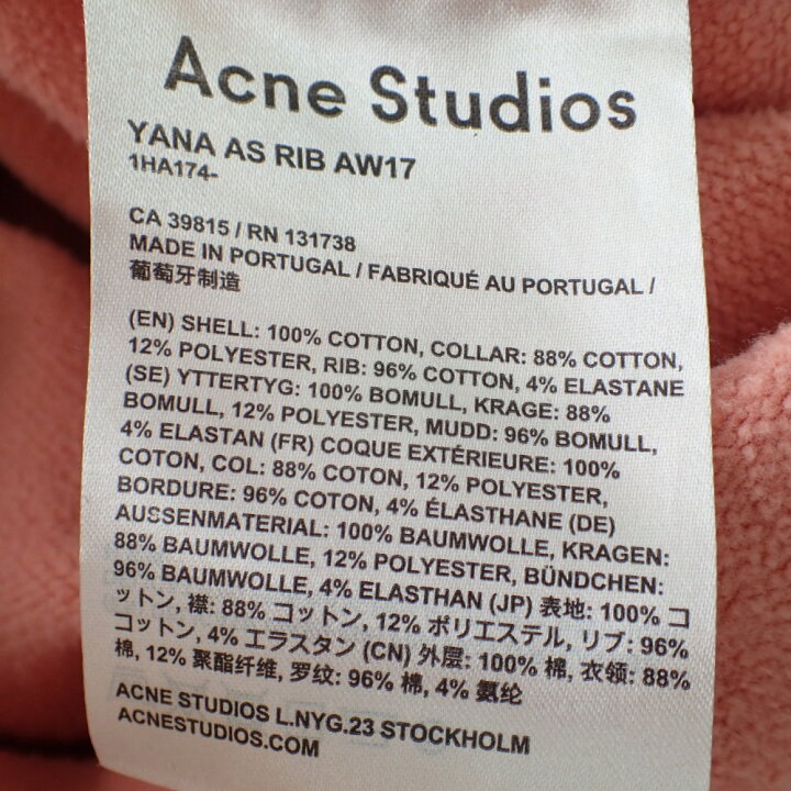 楽天市場】Acne Studios アクネストゥディオズ 【17AW】1HA174 Yana  