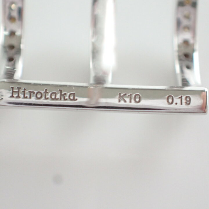 楽天市場】hirotakaヒロタカ Manhattan Collection K10WG 0.19ct 