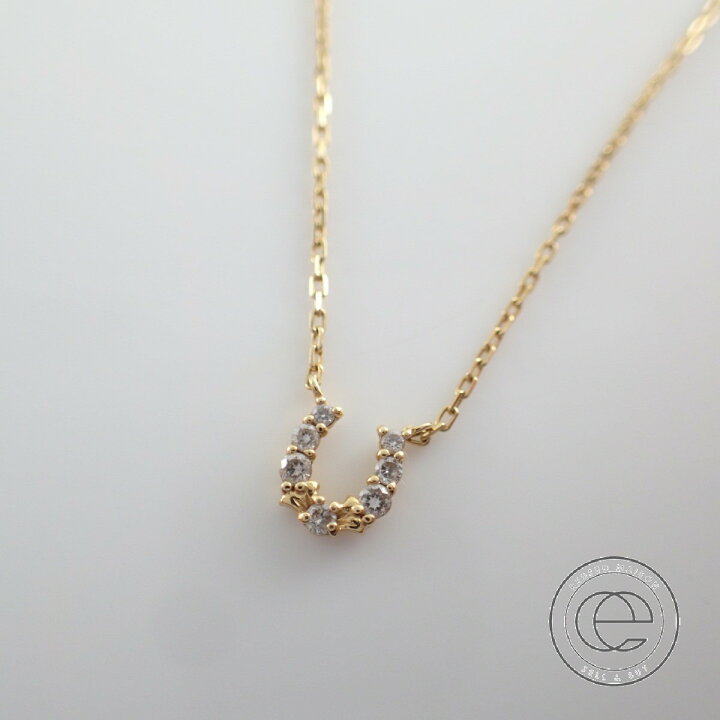楽天市場】ageteアガット K18 YG ダイヤ0.05ct ホースシュー 馬蹄  