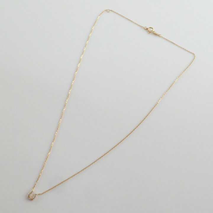 楽天市場】ageteアガット K18 YG ダイヤ0.05ct ホースシュー 馬蹄 