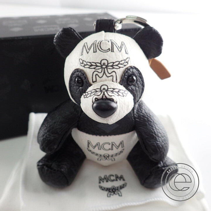 楽天市場】MCMエムシーエム MYZ7SXA18 WT001 パンダ チャーム 