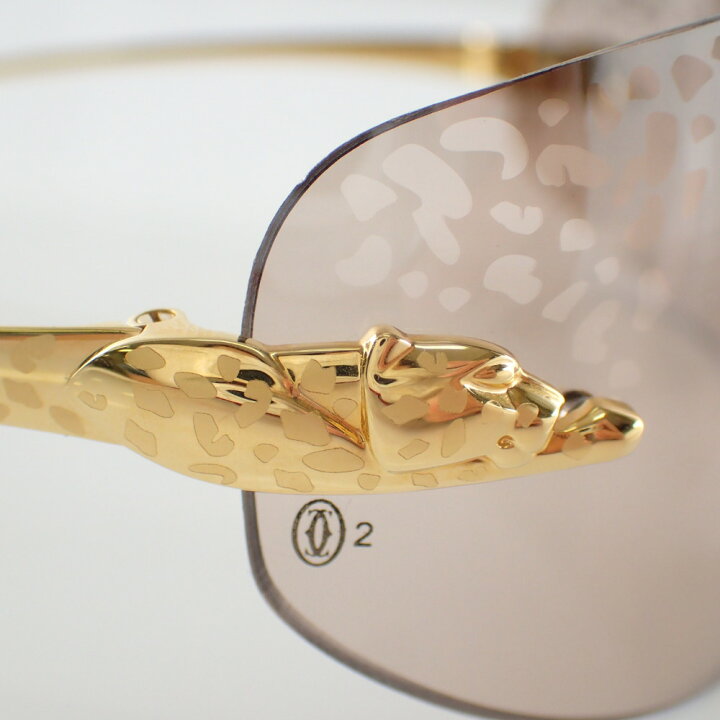 楽天市場】CARTIER カルティエ パンテール パンサー柄レンズ リムレス 