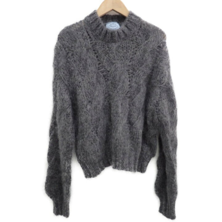 楽天市場】PRADAプラダ【国内正規△18AW】124B44 ケーブル編み モヘア 