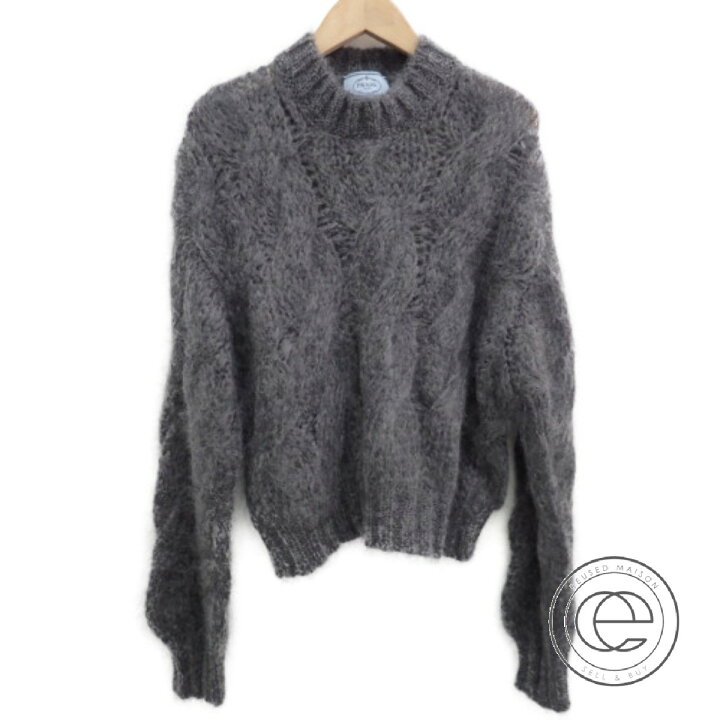 楽天市場】PRADAプラダ【国内正規△18AW】124B44 ケーブル編み モヘア  