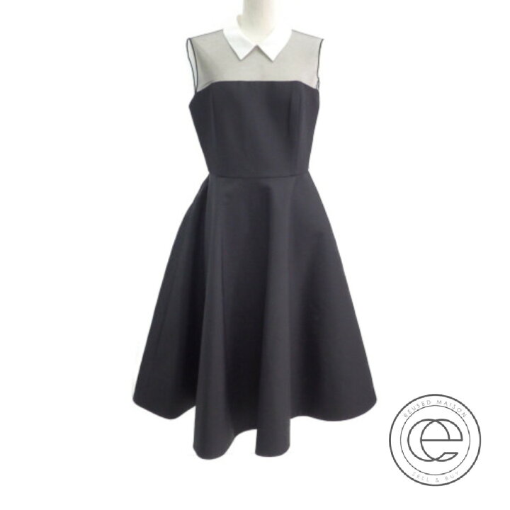 楽天市場】FOXEYフォクシー 37135 白襟 シルク/ウール ドレス  