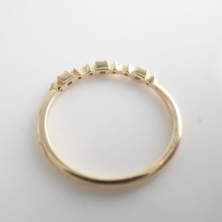 楽天市場】agete アガット K10 ダイヤ0.03ct バケットダイヤ＆ラウンド  