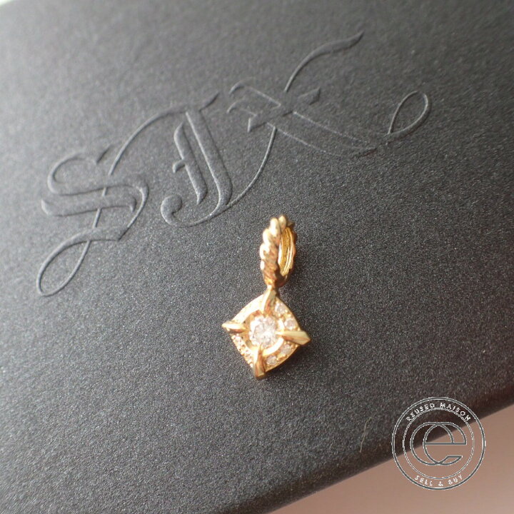 楽天市場】SJX 5ZC0095 K18 DIAMOND CHARM 0.16ct ダイヤモンド  