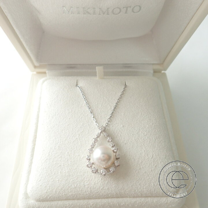 楽天市場】MIKIMOTO ミキモト メレダイヤ パール ティアドロップ型 