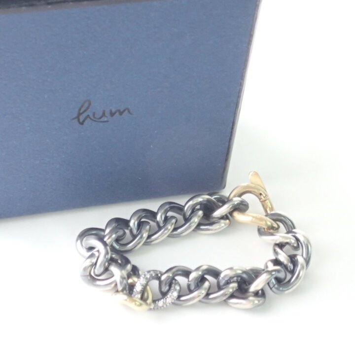 楽天市場】humハム humete collection SV×K18 ダイヤモンド0.12ct  