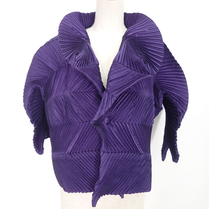 楽天市場】ISSEY MIYAKE イッセイミヤケ プリーツ 変形スタンドカラー 