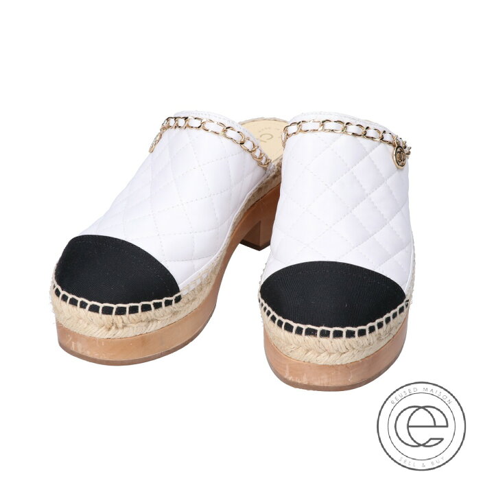 楽天市場】CHANEL シャネル G33754 マトラッセ ジュート サボサンダル  
