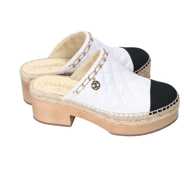 楽天市場】CHANEL シャネル G33754 マトラッセ ジュート サボサンダル  