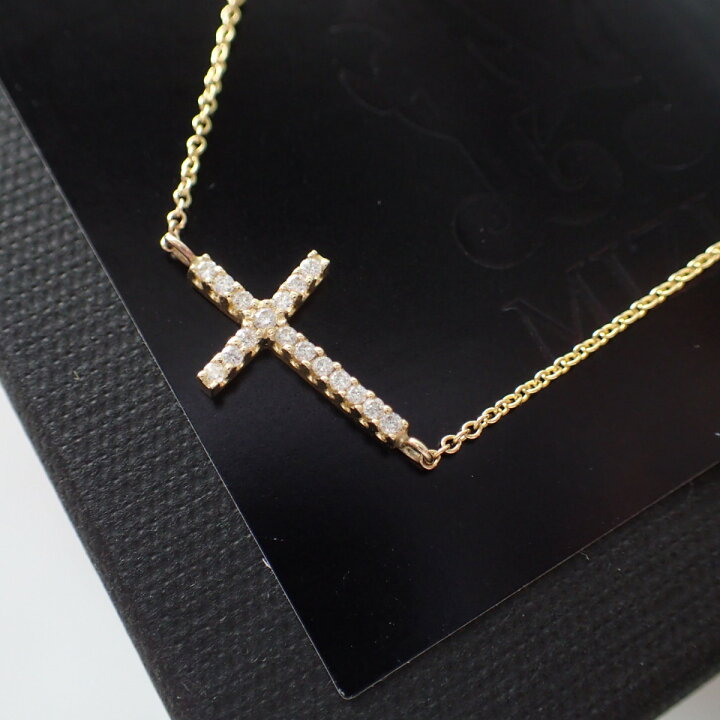 楽天市場】MIZUKI ミズキ K14YG ダイヤモンド サイドウェイ クロス  