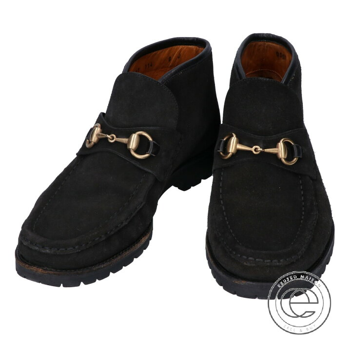 楽天市場】GUCCI グッチ 0067 スエード ホースビット チャッカブーツ  