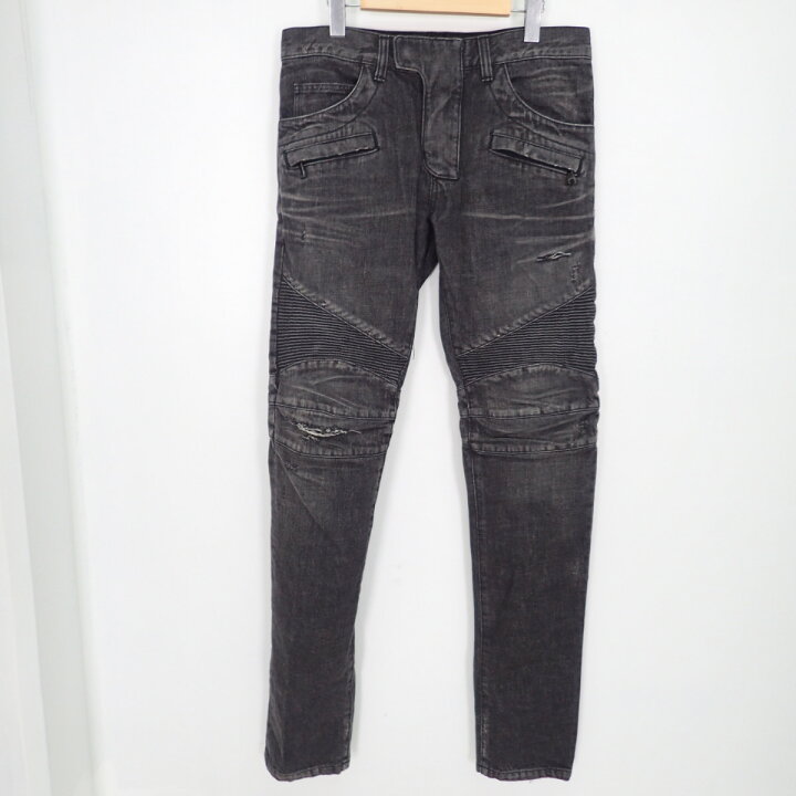 楽天市場】BALMAINバルマン T500 B983 USED加工 ジップフライ バイカー 