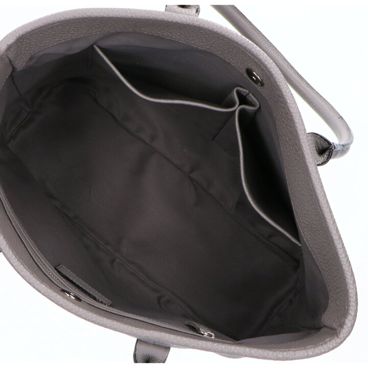 楽天市場】hinn ヒン シュリンクレザー トートバッグ グレー 【中古 