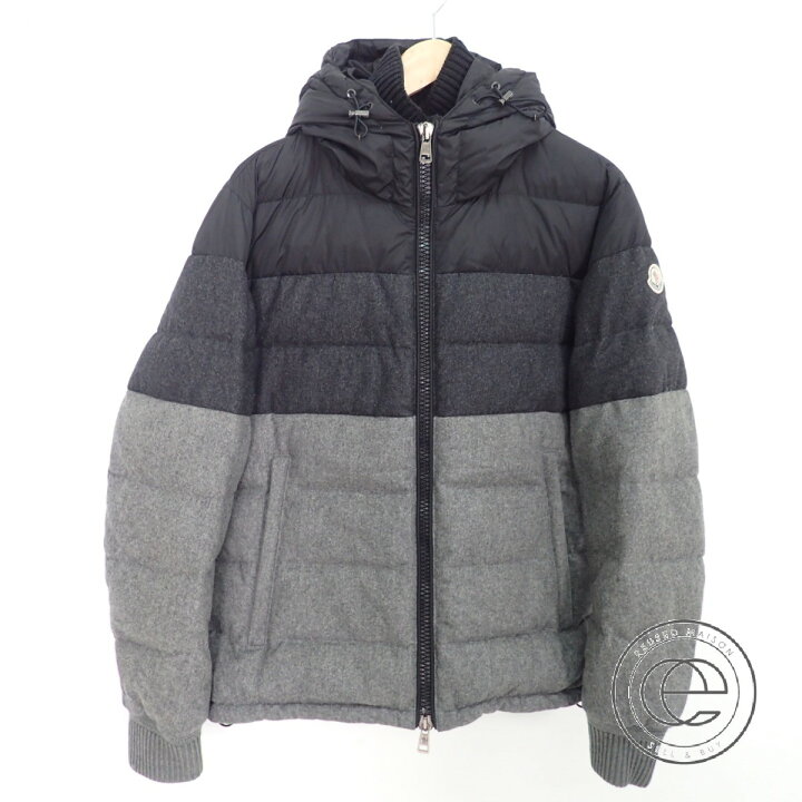 楽天市場】MONCLERモンクレール HARVEYハービー ウール切替 フーデッド 