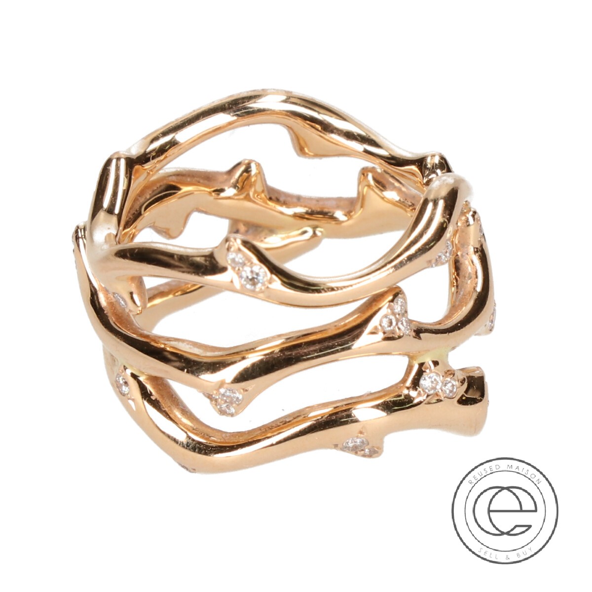 Christian Dior クリスチャンディオール BOIS DE ROSEボワ ドゥ ローズ K18 ダイヤモンド リング・指輪 52  イエローゴールド レディース 【中古】 | ブランドリサイクル　エコスタイル