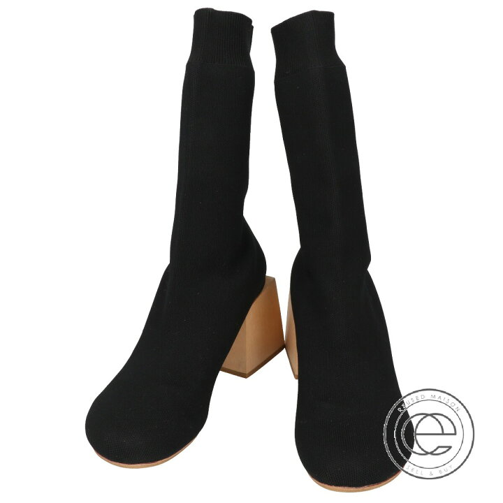 楽天市場】ENFOLD エンフォルド スクエア ウッドヒール ソックスブーツ  