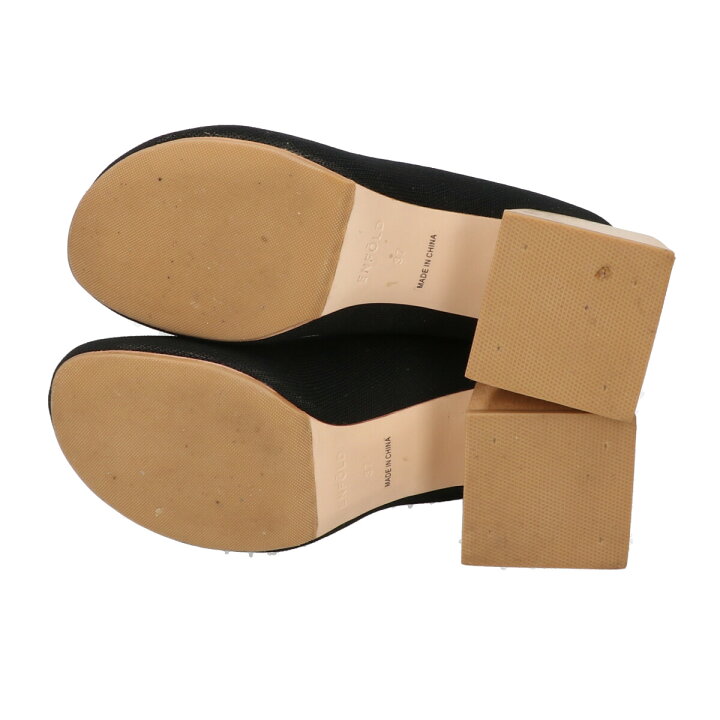 楽天市場】ENFOLD エンフォルド スクエア ウッドヒール ソックスブーツ  