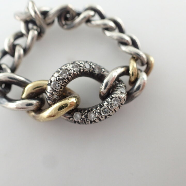 楽天市場】humハム humeteハムエタ et-r46 SV/K18GG ダイヤモンド  