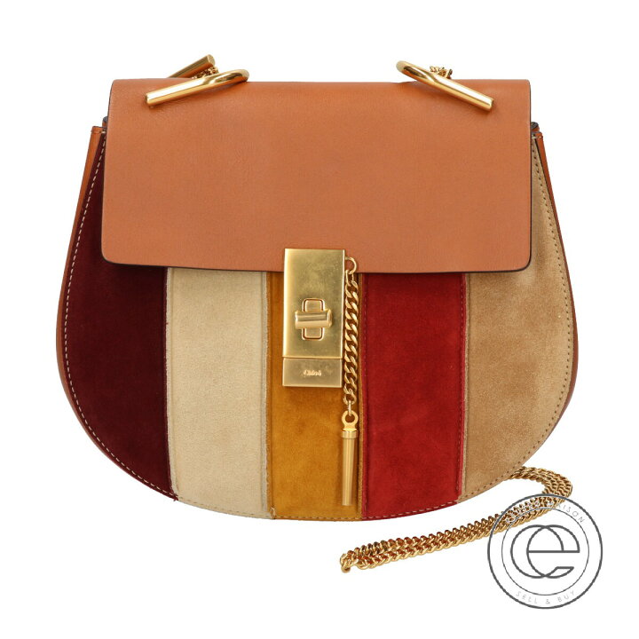 楽天市場】CHLOE クロエ Drew ドリュー スエード×レザー フラップ 