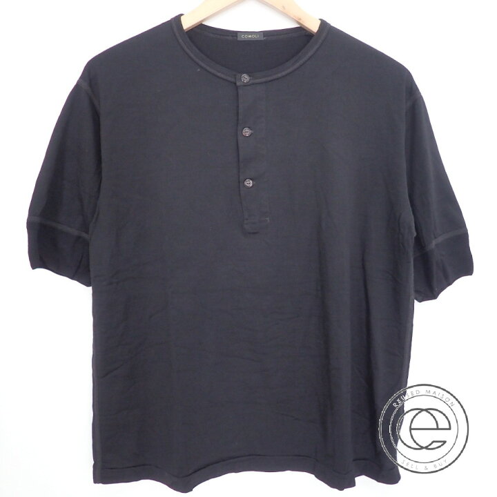 楽天市場】COMOLI コモリ【19SS】P01-05008 ウール天竺ヘンリーネックT 