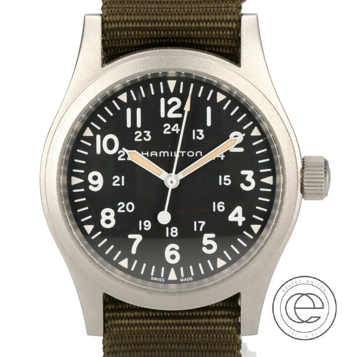 楽天市場】HAMILTONハミルトン H694290 カーキフィールド 黒文字盤 SS  