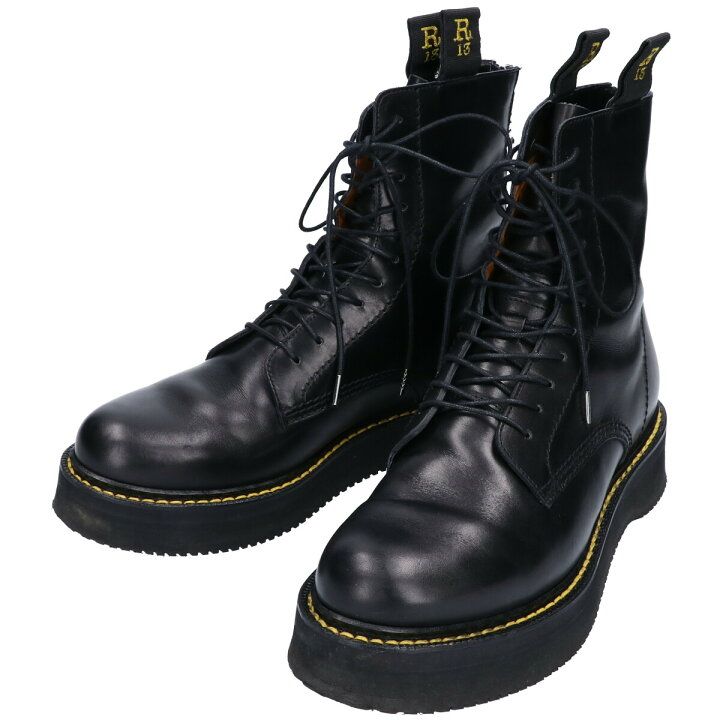 楽天市場】R13 アールサーティーン R13S0002-01 STACK BOOTS バック  