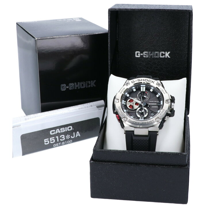楽天市場】G-SHOCK ジーショック GST-B100-1AJF Bluetooth搭載タフネス 