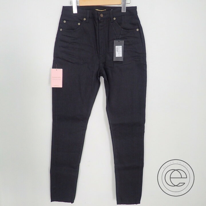 良品 SAINT LAURENT PARIS サンローランパリ D04 W/SK-HW レザーパッチ  