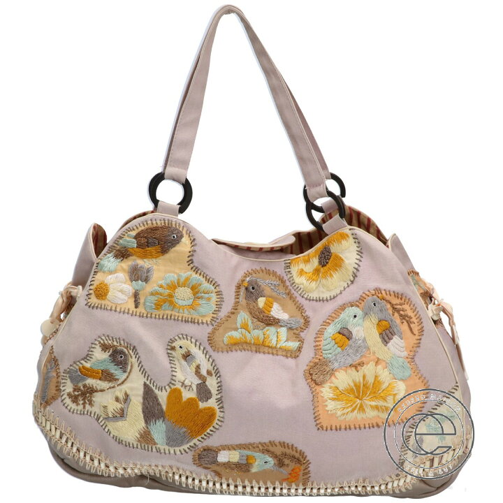 楽天市場】JAMIN PUECH ジャマンピュエッシュ 鳥刺繍 レザー切り替え  