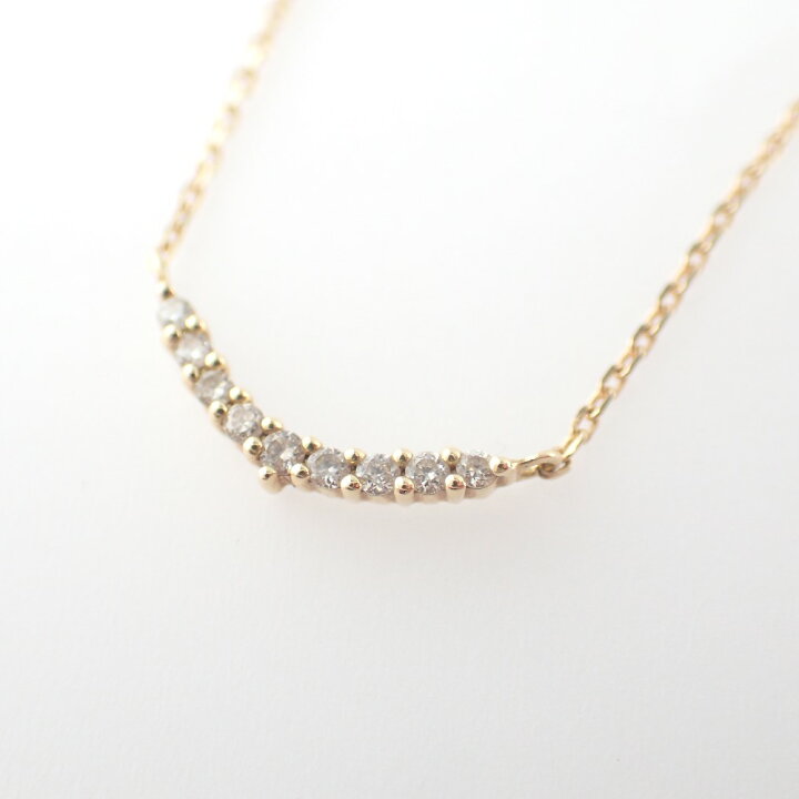 楽天市場】agete アガット 10174116089 K18 ダイヤモンド0.04ct 三日月 
