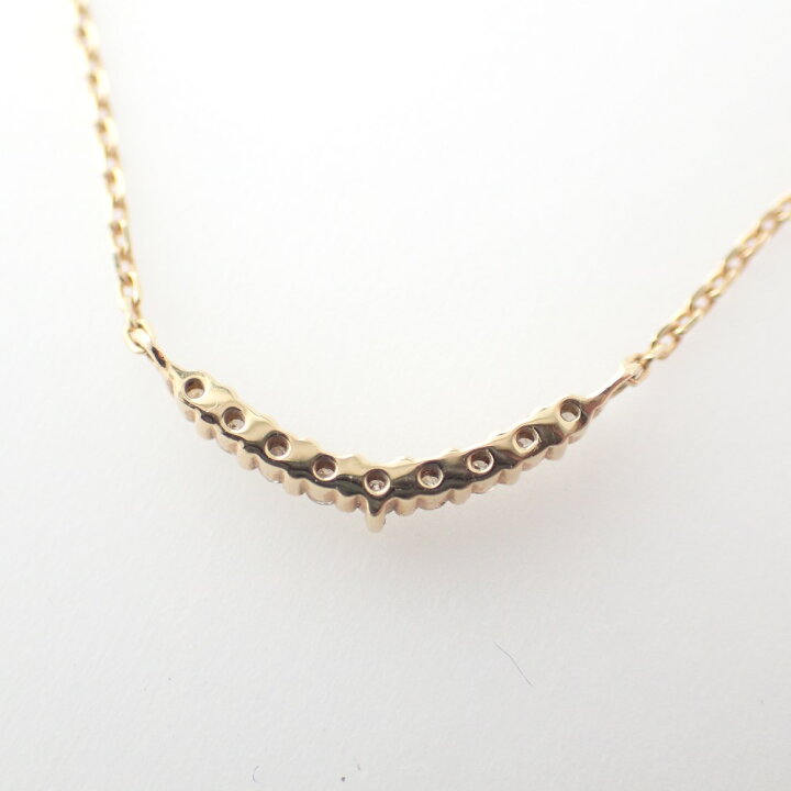 楽天市場】agete アガット 10174116089 K18 ダイヤモンド0.04ct 三日月 