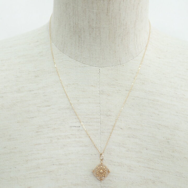 楽天市場】agete アガット 10153117084 K10YG ダイヤ 透かしチャーム  