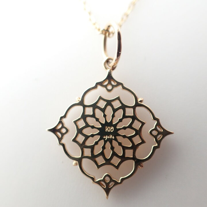 楽天市場】agete アガット 10153117084 K10YG ダイヤ 透かしチャーム  