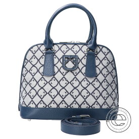 FURLA フルラ 1023614 FANTASTICA S DOME ファンタスティカ 2WAYショルダー ハンドバッグ ネイビー系 レディース 【中古】