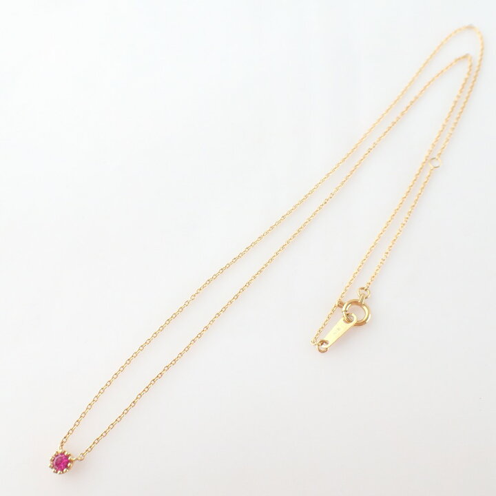 楽天市場】BELLESIORA ベルシオラ K18 ルビー ネックレス イエロー 
