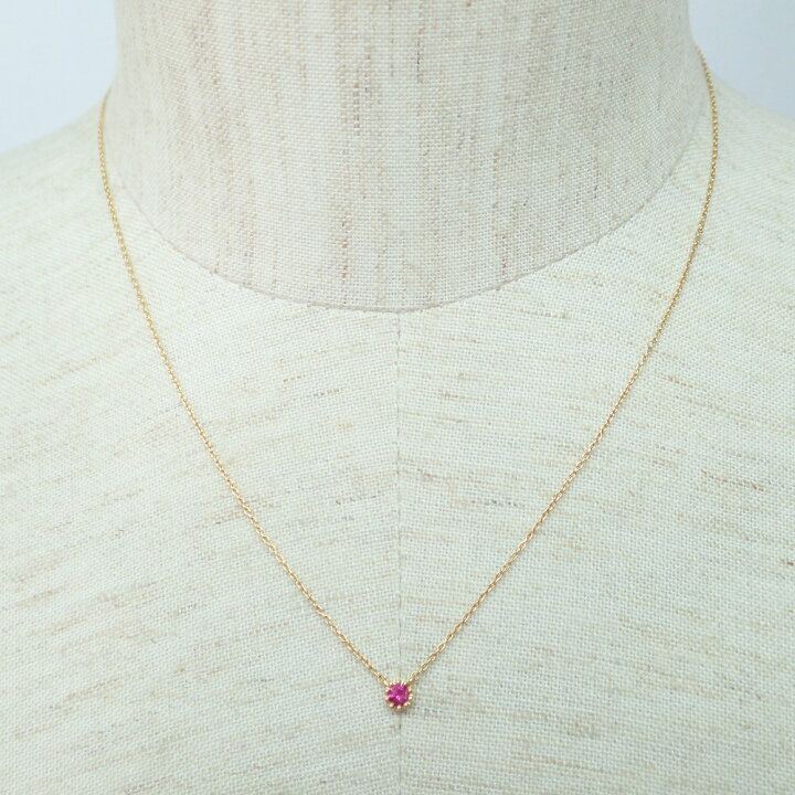 楽天市場】BELLESIORA ベルシオラ K18 ルビー ネックレス イエロー 