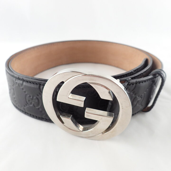 楽天市場】GUCCI グッチ 114984 インターロッキングGバックル GGシマ 