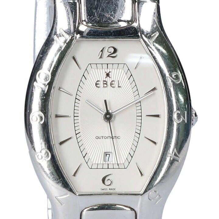 楽天市場】EBEL エベル リシン トノー型 デイト SS 自動巻き 腕時計  