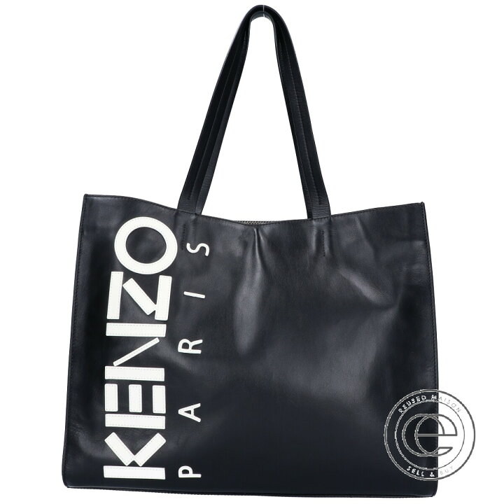 楽天市場】KENZO ケンゾー ロゴ レザー トートバッグ ブラック 