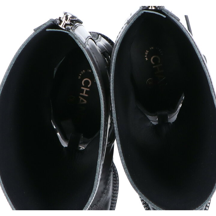 楽天市場】CHANEL シャネル G32251 CC ココマークトゥ レースアップ 
