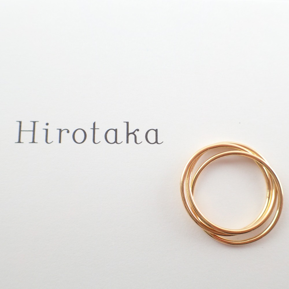 楽天市場】Hirotaka ヒロタカ AB17GMR Triple Promise Ring トリプル
