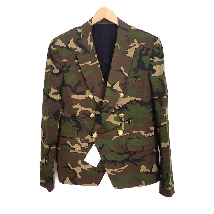 楽天市場】BALMAIN バルマン 【新品◎国内正規】カモフラ/迷彩柄 金釦 