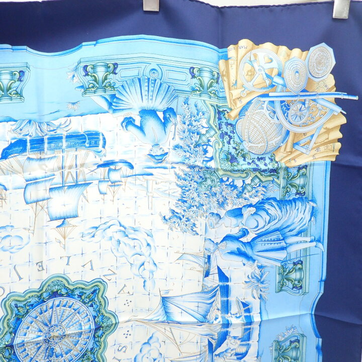 楽天市場】HERMES エルメス AZVLEJOS アズレージョ カレ90 シルク  