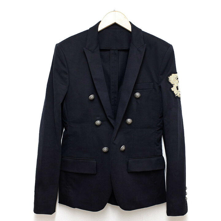 楽天市場】BALMAIN バルマン 【国内正規☆】コットン混 シルバーロゴ釦  